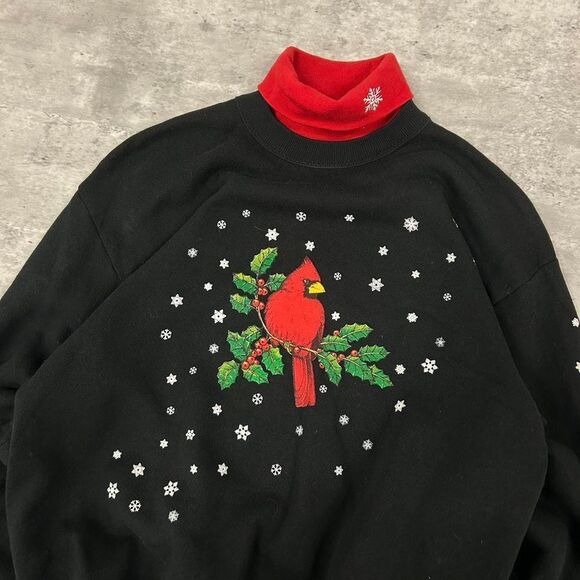 Vintage Gopher Sport Cardinal Winter Theme Sweatshirt Size Medium - Picture 2 of 4